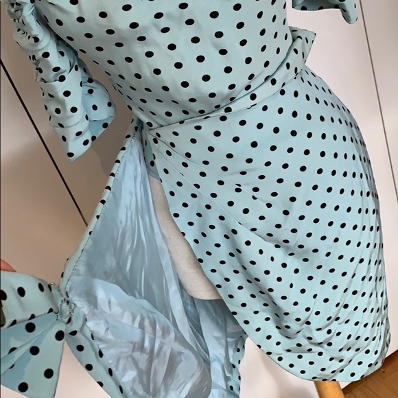 Vintage 1980s Off the Shoulder Dress - Picture 5 of 5